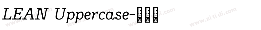 LEAN Uppercase字体转换
